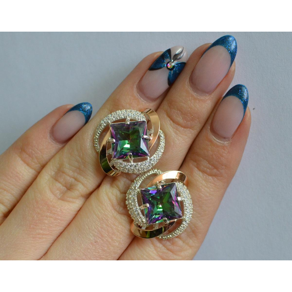 Серебряные серьги (130с)