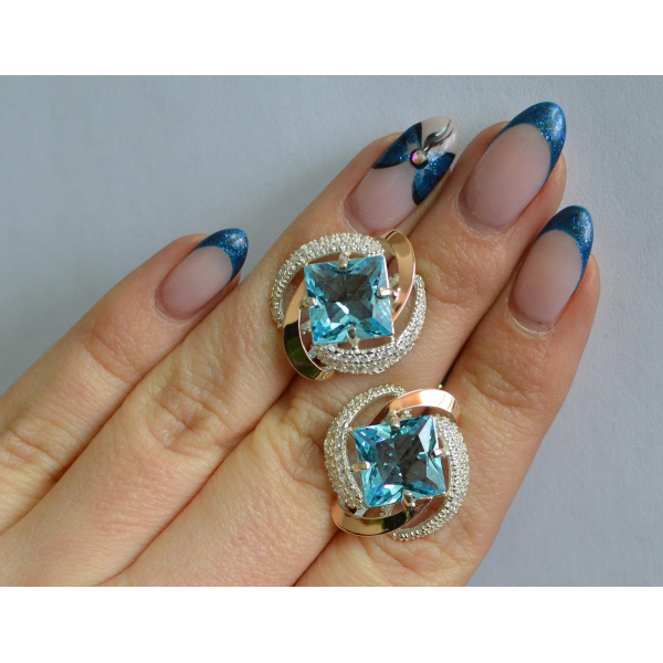 Серебряные серьги (130с)