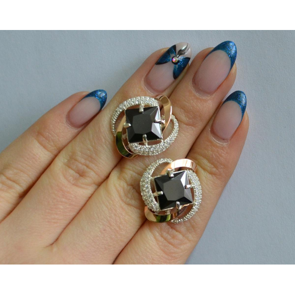 Серебряные серьги (130с)