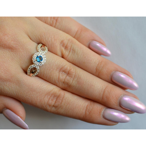 Серебряное кольцо с золотыми пластинами (135к)