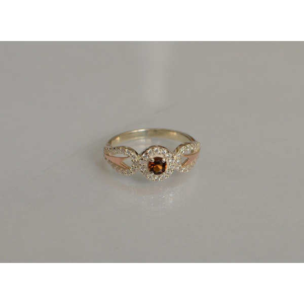 Серебряное кольцо с золотыми пластинами (135к)