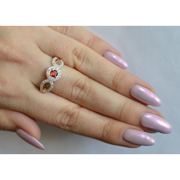 Серебряное кольцо с золотыми пластинами (135к)