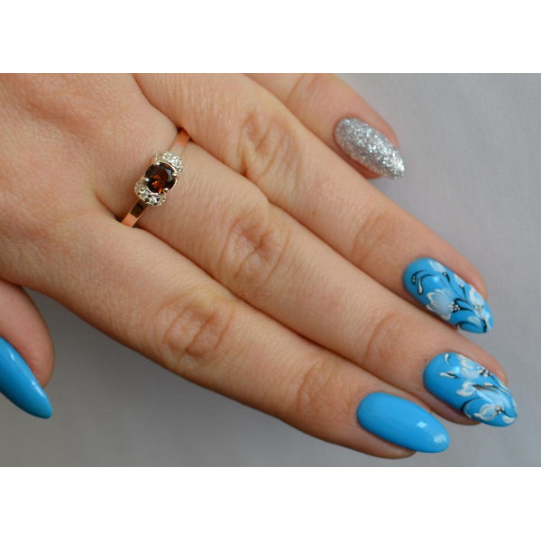 Срібна каблучка з золотом (137к)