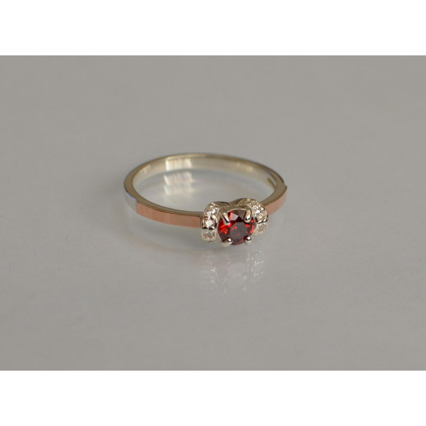 Срібна каблучка з золотом (137к)