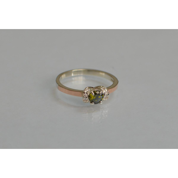 Срібна каблучка з золотом (137к)