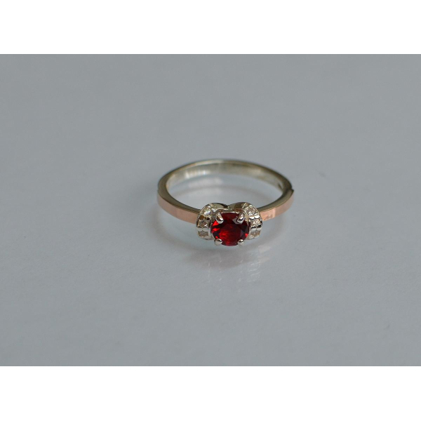 Срібна каблучка з золотом (137к)