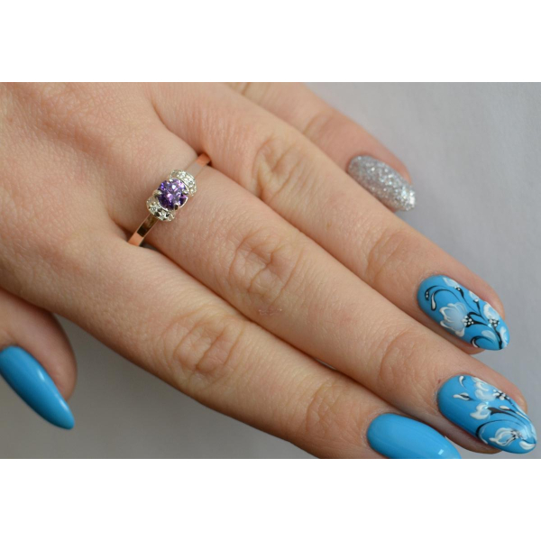 Срібна каблучка з золотом (137к)