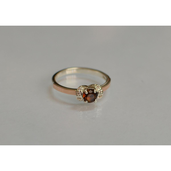 Срібна каблучка з золотом (137к)