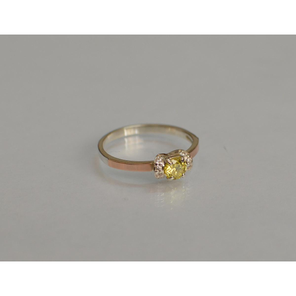 Срібна каблучка з золотом (137к)