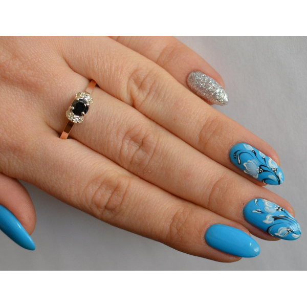 Срібна каблучка з золотом (137к)