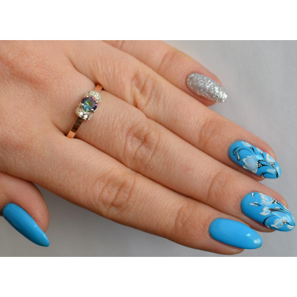 Срібна каблучка з золотом (137к)