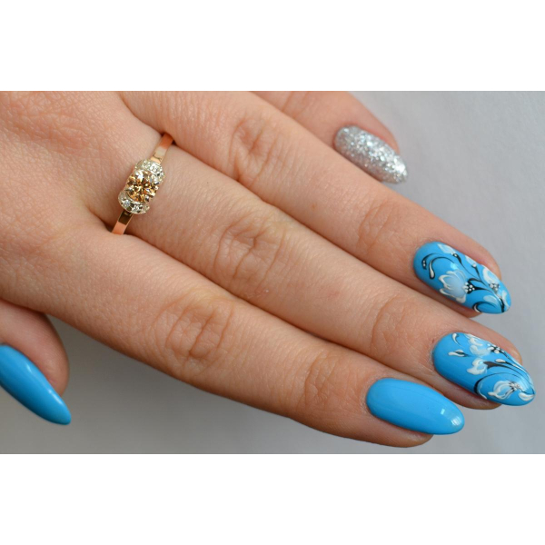 Срібна каблучка з золотом (137к)