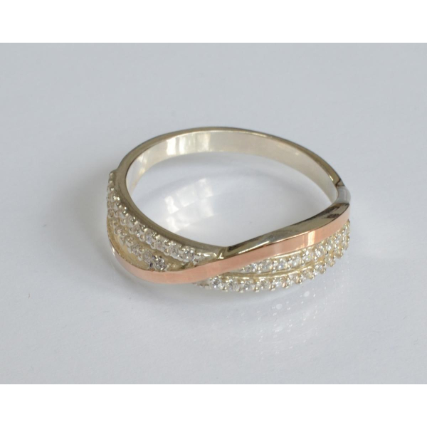 Срібне кільце з золотом (139к)