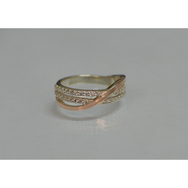 Срібне кільце з золотом (139к)