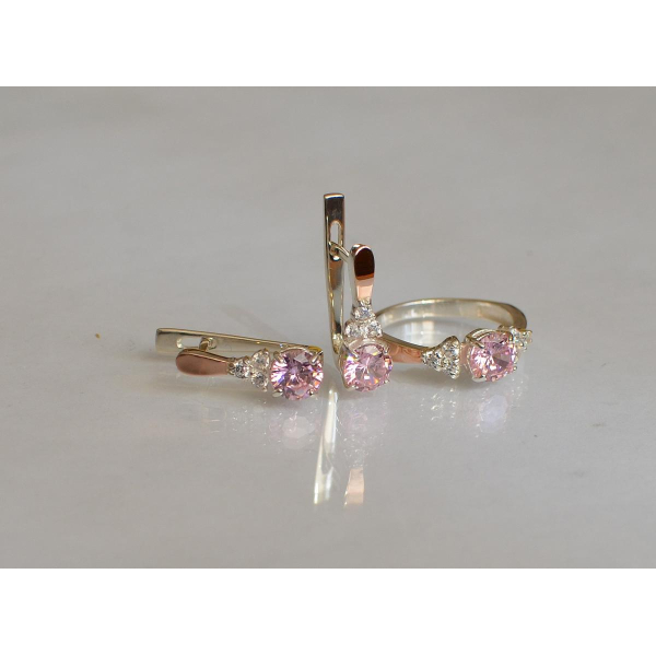 Серебряный гарнитур с золотом (140)