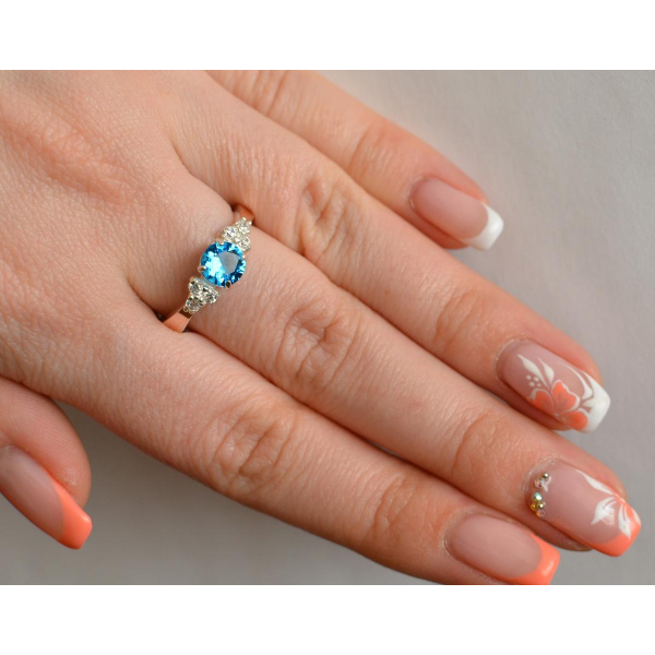 Серебряное кольцо с золотом (140к)