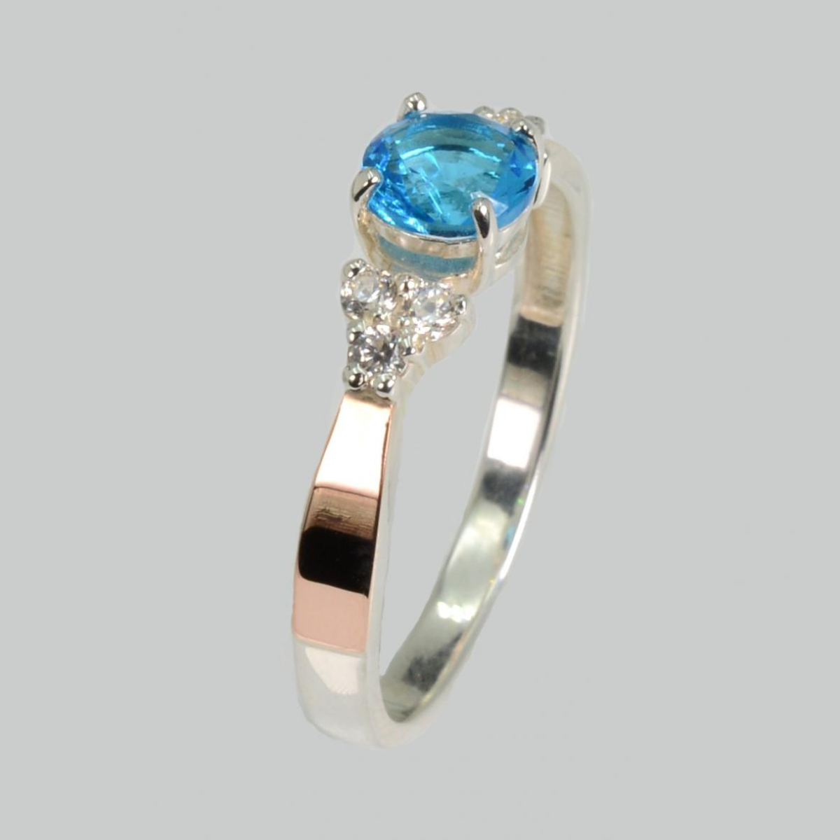 Серебряное кольцо с золотом (140к)