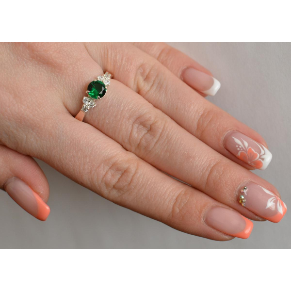 Серебряное кольцо с золотом (140к)