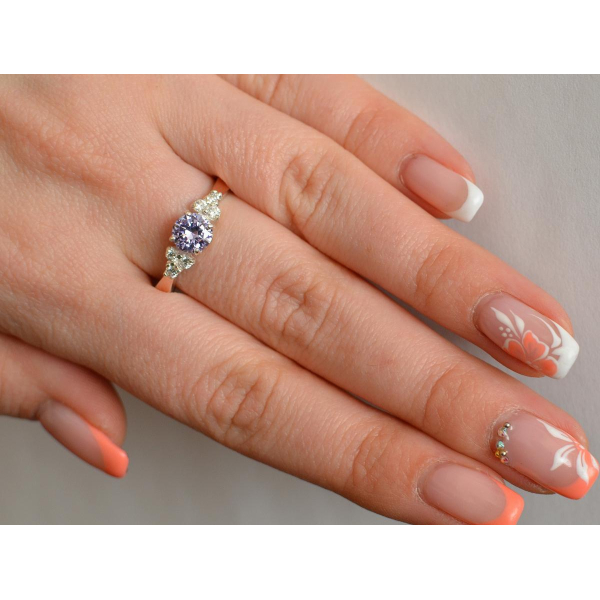 Серебряное кольцо с золотом (140к)