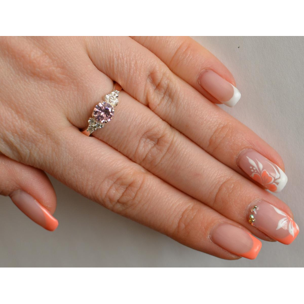 Серебряное кольцо с золотом (140к)