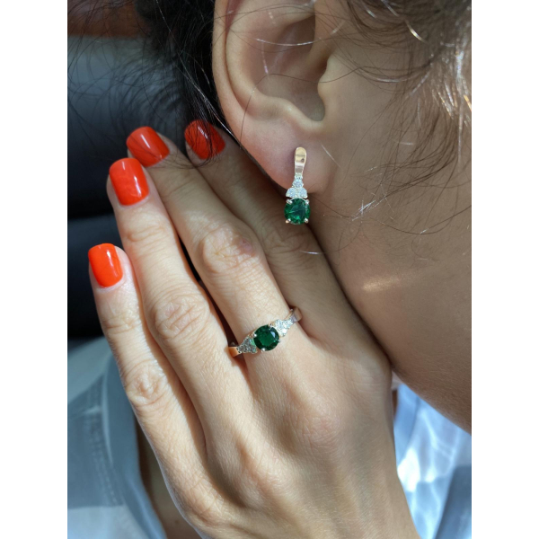 Серебряное кольцо с золотом (140к)