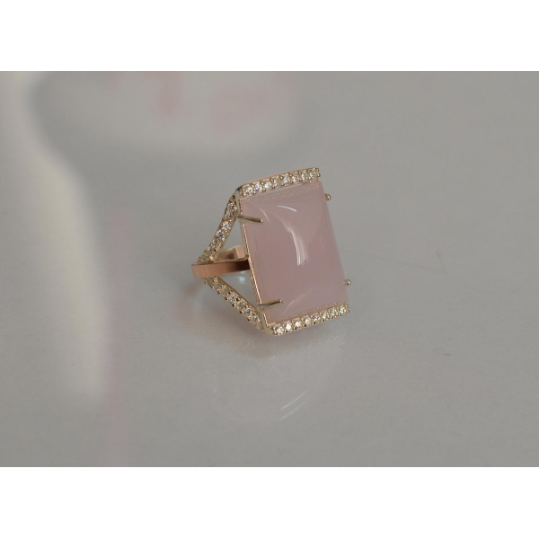 Серебряное кольцо с кабашоном (146к)