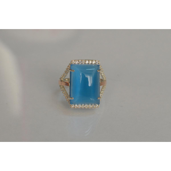 Серебряное кольцо с кабашоном (146к)