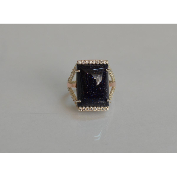 Серебряное кольцо с кабашоном (146к)