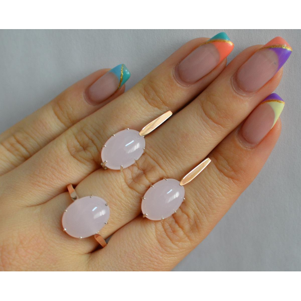 Серебряный комплект с золотыми пластинами (147)