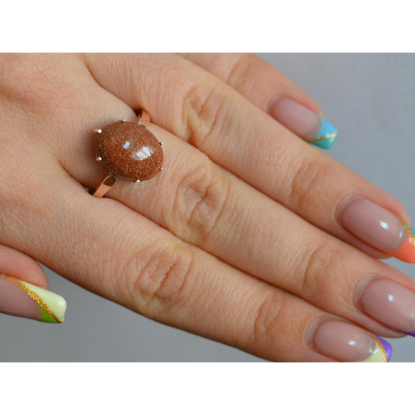 Серебряное кольцо с золотыми накладками (147k)