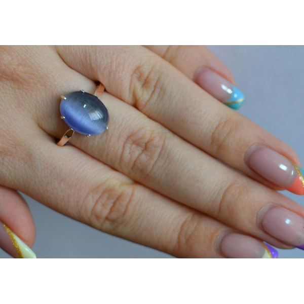 Серебряное кольцо с золотыми накладками (147k)