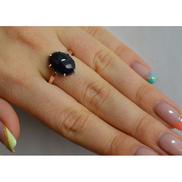 Серебряное кольцо с золотыми накладками (147k)