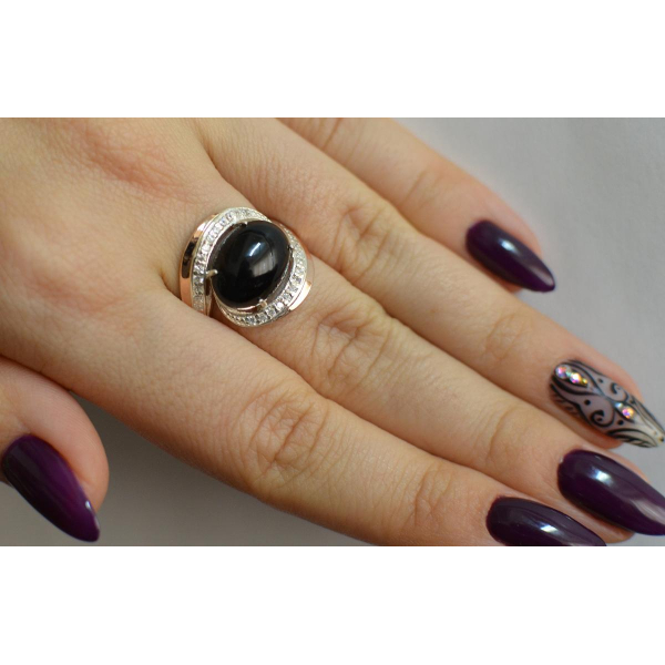 Серебряное кольцо с золотом (148к)