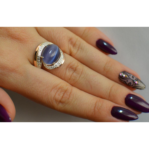 Серебряное кольцо с золотом (148к)