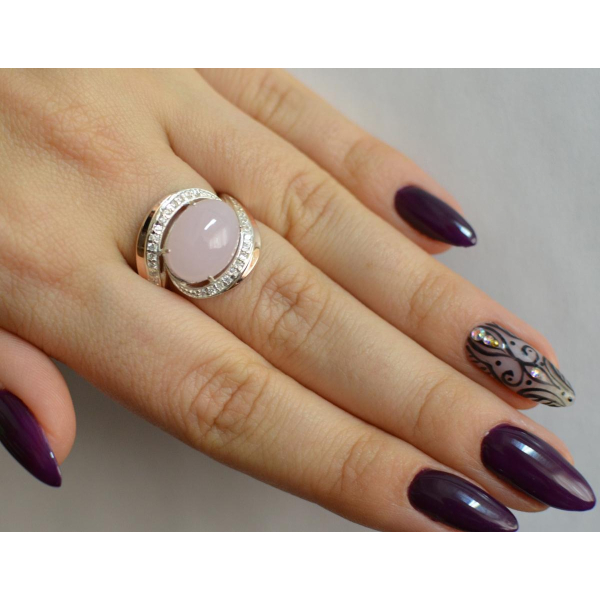 Серебряное кольцо с золотом (148к)