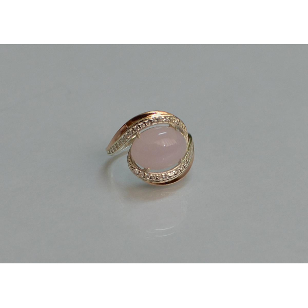 Серебряное кольцо с золотом (148к)