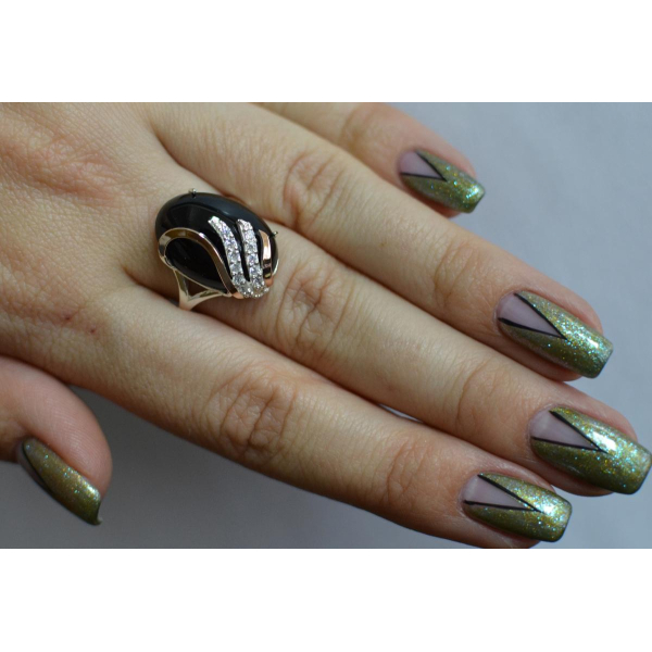 Кольцо из серебра с золотом (149к)