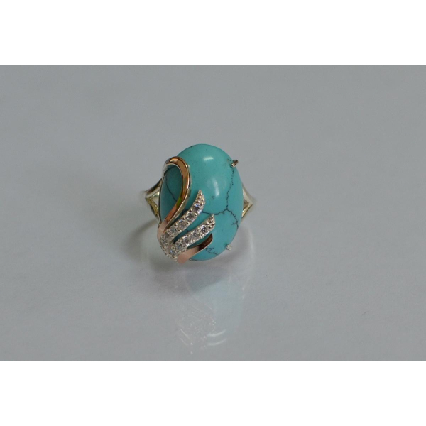 Кольцо из серебра с золотом (149к)