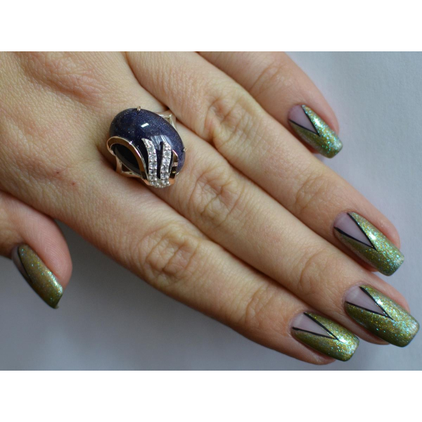 Кольцо из серебра с золотом (149к)