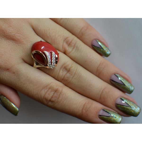 Кольцо из серебра с золотом (149к)