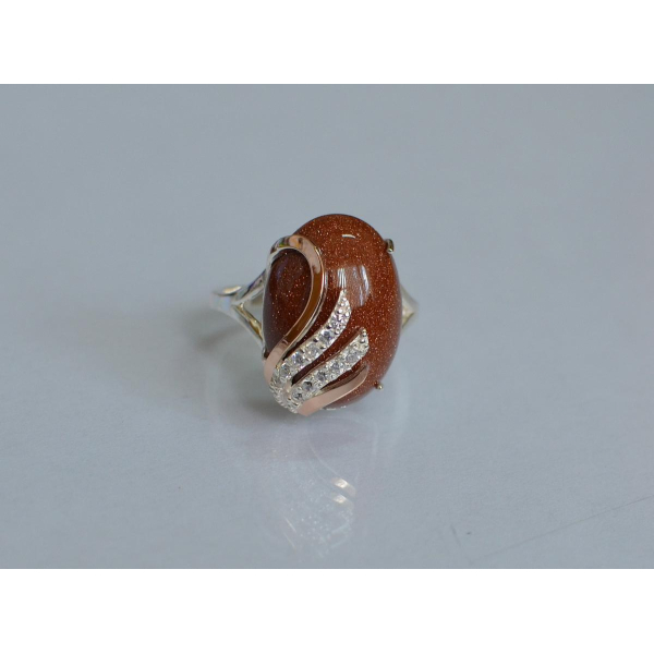 Кольцо из серебра с золотом (149к)