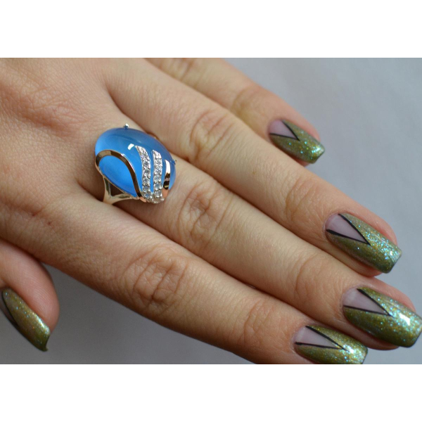 Кольцо из серебра с золотом (149к)