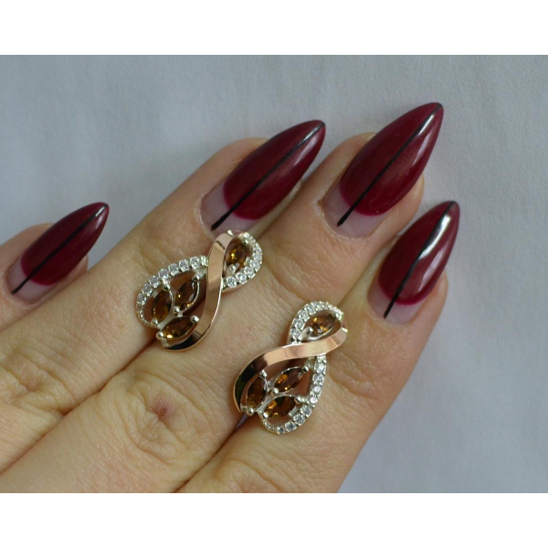 Серебряные серьги (155с)