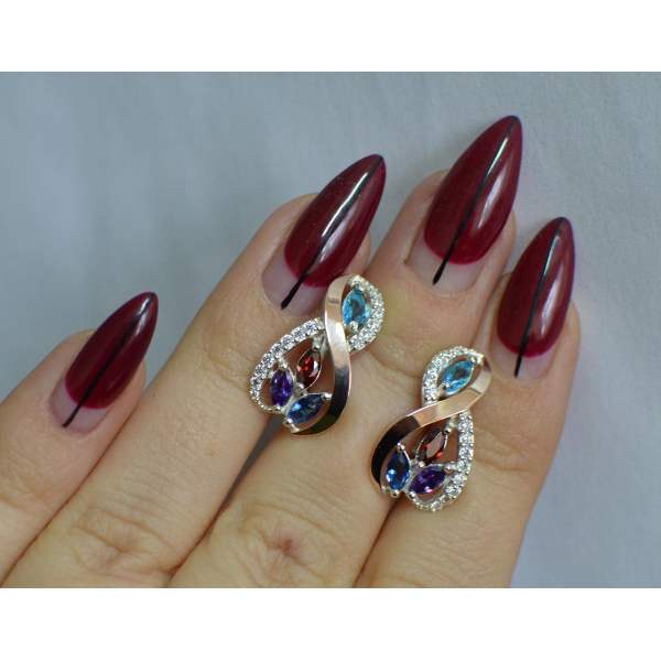 Серебряные серьги (155с)