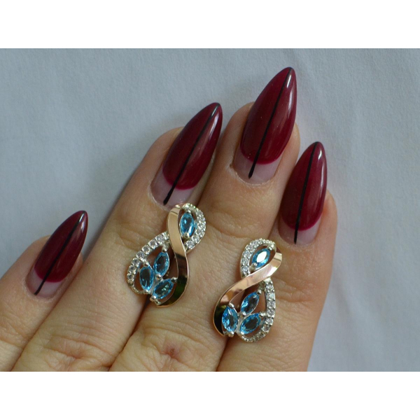 Серебряные серьги (155с)