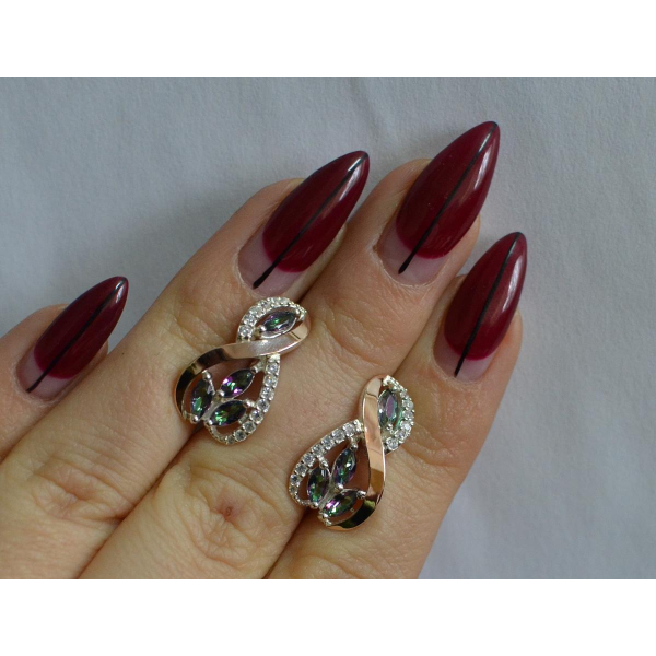 Серебряные серьги (155с)