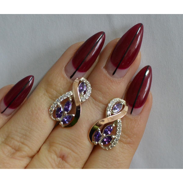 Серебряные серьги (155с)