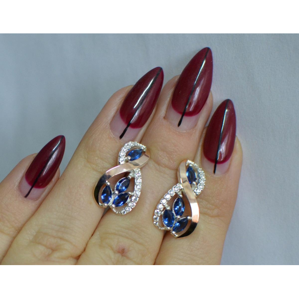 Серебряные серьги (155с)