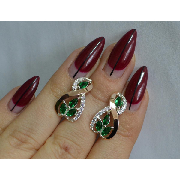 Серебряные серьги (155с)