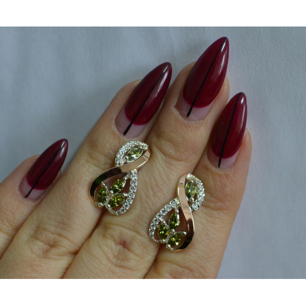 Серебряные серьги (155с)